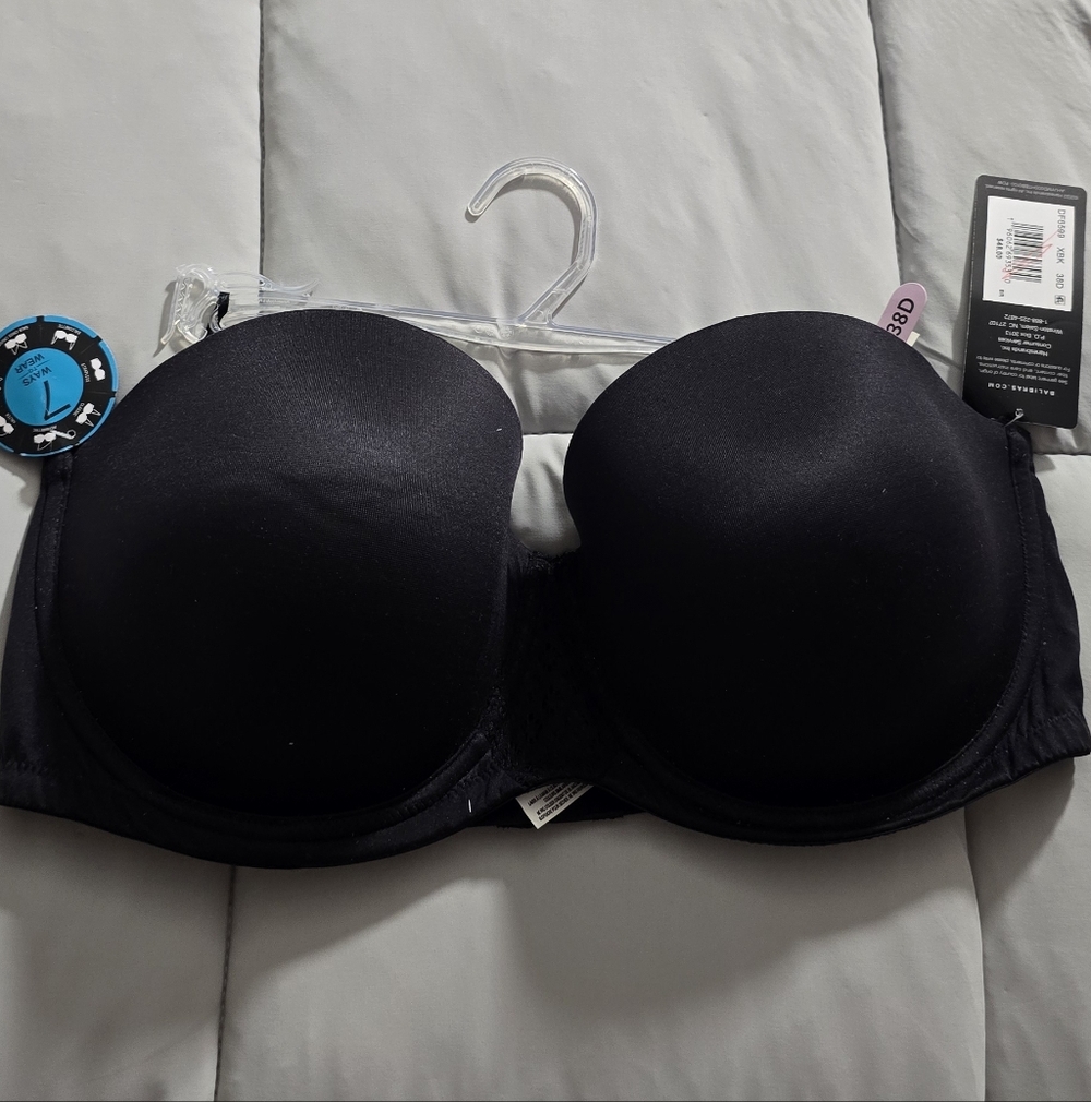 Bali Black Strapless Convertible Bra